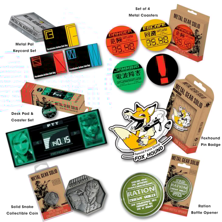 "PRESS RELEASE NEW RANGE OF METAL GEAR SOLID MERCH AVAILABLE NOW